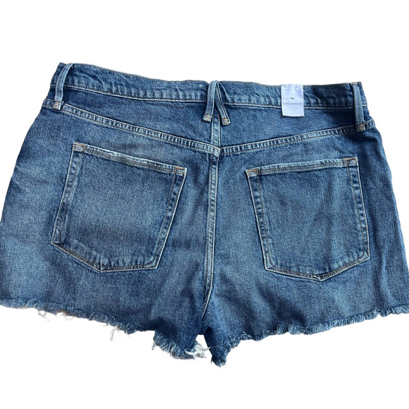 Good American GOOD '90S SHORT | Sz 15 = 34 | Cut-off Jean Shorts Indigo156 | NWT - Picture 9 of 10